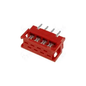 Elektrický konektor Micro-MaTch redukce PIN 8 IDC,THT na PCB,na plochý kabel