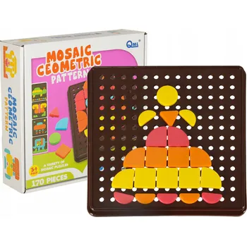 Puzzle Kreativní skládačka Puzzle Geometrická Logická Mozaika Tvary 170 dílků.