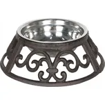 Stojan na misku Clayre & Eef, kovový, hnědý, 0,44 l