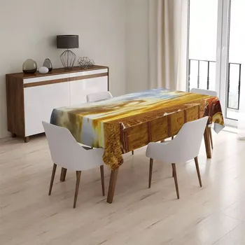 ubrus Sablio Ubrus Traktor s vlečkou - 90x90 cm