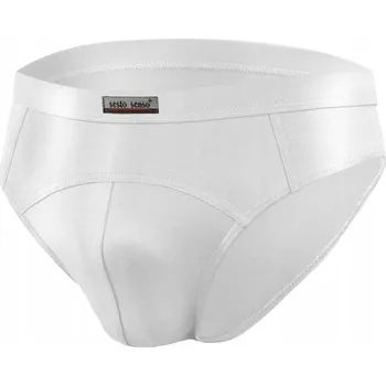 Pánské oblečení Sesto Senso Slipy bílé barvy, velikost XL