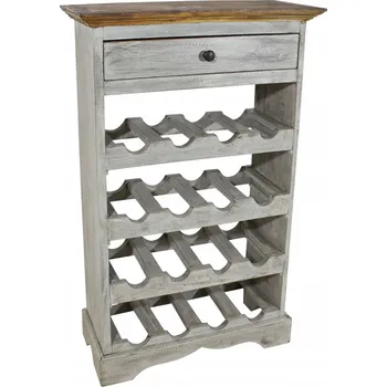 Stojan na víno Antik Stojan na víno z masivního mahagonu 55x23x85 cm