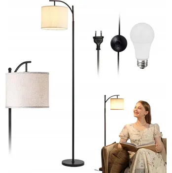 Stojací lampa STOJACÍ LAMPA PODLAHOVÁ MODERNÍ TUBA STÍNÍTKO LED DO OBÝVÁKU VE STYLU LOFT