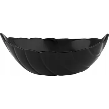 Miska salátová mísa Skleněný list černá Altom Design Nocturn 14 cm 200 ml