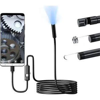 Boroskop Inspekční kamera pro telefon 720p IP67 2m 70° Endoskop 8mm Android