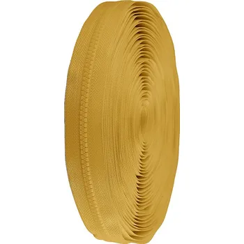 Zip Zip kostěný No 5 metráž, velké, 123 hořčicová