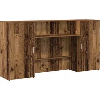 Obdélníkový psací stůl VidaXL 200 x 50 x 103,5 cm retro dřevo