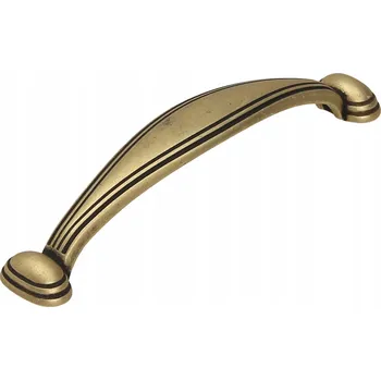 Nábytkové kování Nábytková úchytka GAMET UR10 patina na mosazi 96mm