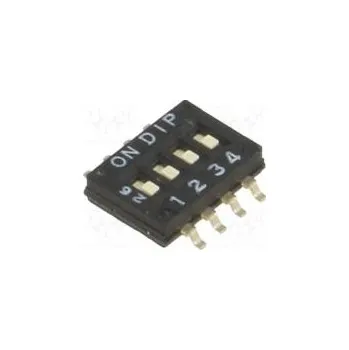 vypínač Přepínač DIP-SWITCH Počet sekcí 4 ON-OFF 0,1A/50VDC pol 2