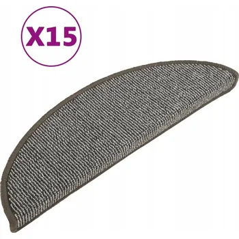 Nášlap na schod Kobercové nášlapy na schody Protiskluzové 56x17x3cm Šedé