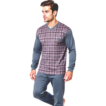 Pánské pyžamo Pánské Pyžamo Dlouhé FOLTÝN PD 292 Velikost: S