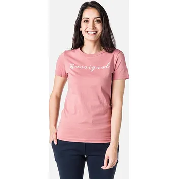 Dámské tričko Rossignol LOGO ROSSI TEE dámské růžové triko-S