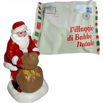 Vánoční dekorace VÁNOČNÍ SÁČEK PŘEKVAPENÍ S FIGURKOU - MIKULÁŠSKÁ NADÍLKA