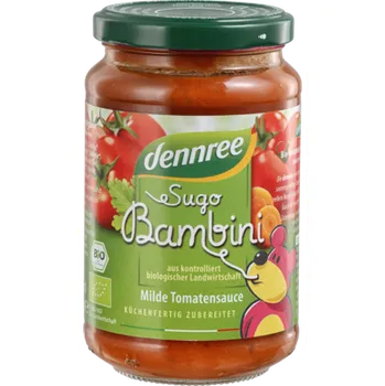 Omáčka Dennree Rajčatová omáčka Bambini 350 g bio BIO VEGAN Množství: 1 ks