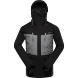 Pánská lyžařská bunda ALPINE PRO COMED L-G Černá, Šedá