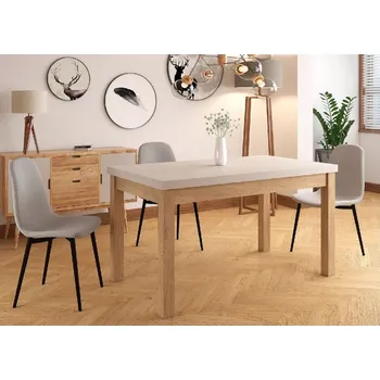 Jídelní stůl Jídelní stůl Laven – dub cremona / béžová (140–218 cm)