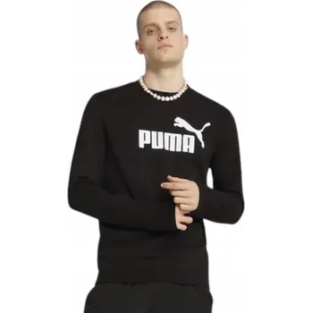 Pánská mikina PUMA PÁNSKÁ MIKINA TEPLÁKOVÁ ESS NO. 1 LOGO CREW TR ČERNÁ r.XXL