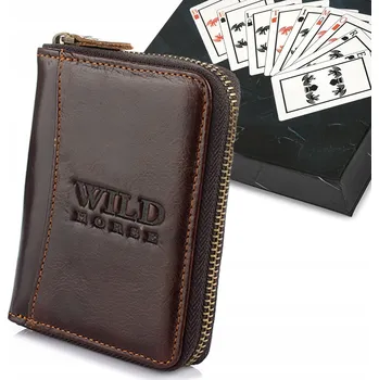 Peněženka Kožená peněženka RFiD, vertikální, velká, na zip, prémiová, pravá kůže Beltimore