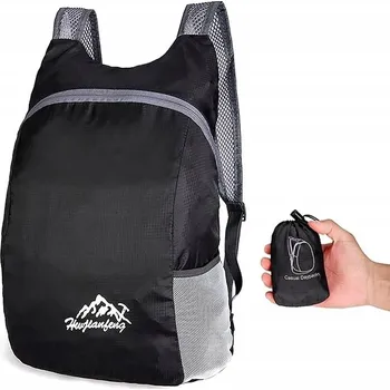 turistický batoh Turistický Batoh grillowanie_shop BATOH TURYSTYCZNY PODRÓŻNY SKŁADANY POJEMNY 20-40 l černý