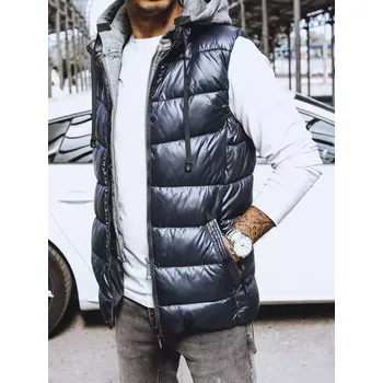 Pánská vesta pánská vesta s kapucí TX4136 Barva: Tmavě Modrá, Velikost: 2XL