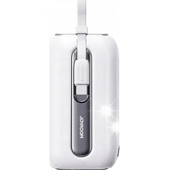 Powerbanka Powerbank Joyroom JR-L013 10000mAh 12W s USB-C kabelem, bílý