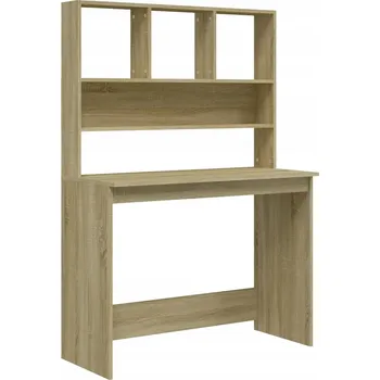 Psací stůl Psací stůl s policemi, dřevotříska, dub sonoma, 102x45x148 cm