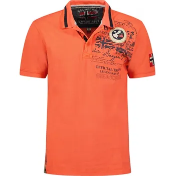 Pánské tričko GEOGRAPHICAL NORWAY polokošeľa pánska KARUEN MEN S korálová