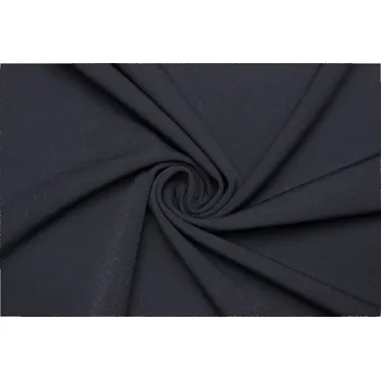 Elastická kostýmová látka v keprové vazbě - Tmavě modrá