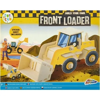 Dřevěná hračka Dřevěná 3D stavebnice – Koparka