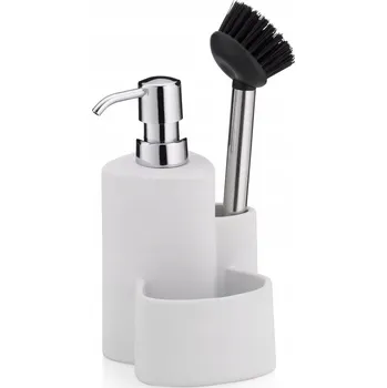 Keramický Kela Purana dávkovač mýdla se štětkou na nádobí