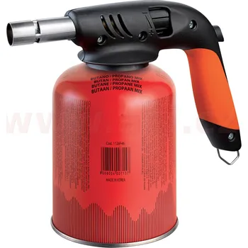 plynová lampa s piezoelektrickým zapalováním, s kartuší propan-butan 460 g KEMPER