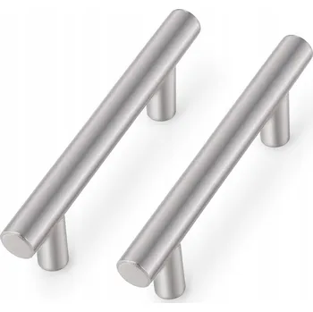 Nábytkové kování Nábytková úchytka reling, stříbrná, ocelová, pro zásuvky a skříňky, 15 ks, 100 mm