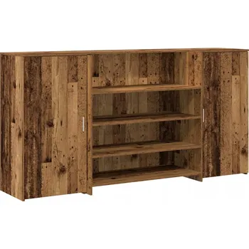 Psací stůl Obdélníkový psací stůl VidaXL 200 x 103,5 x 50 cm retro dřevo