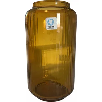 Váza SKLENĚNÁ VÁZA MEDOVÁ TREND FOR HOME 20X11CM