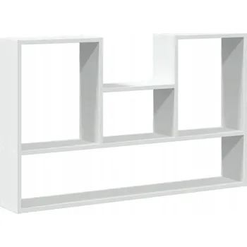 police Bílá nástěnná police z kompozitního dřeva 99 x 15 x 60 cm