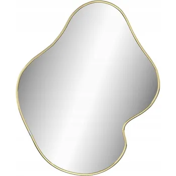 Zrcadlo ZRCADLO NÁSTĚNNÉ ZLATÉ 50X40CM