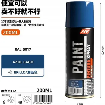 Barva ve spreji Barva ve spreji tyrkysová 200 Ml, 6 Ks