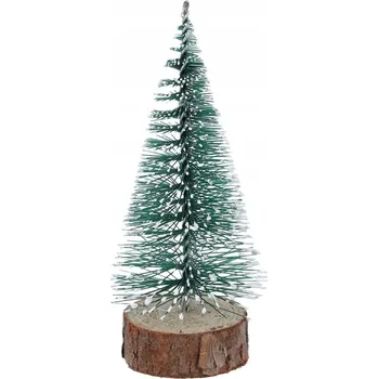 Vánoční dekorace Vánoční stromeček zasněžený na VÁNOCE, stromeček na kmínku, zasněžený na SVÁTKY