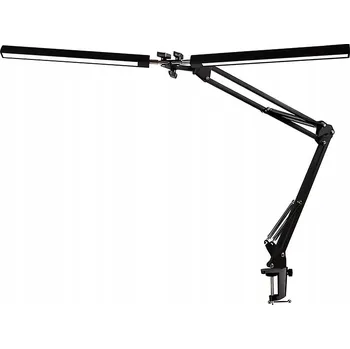 Lampička LED lampička na stůl černá nastavitelná 3 barvy světla kancelářská