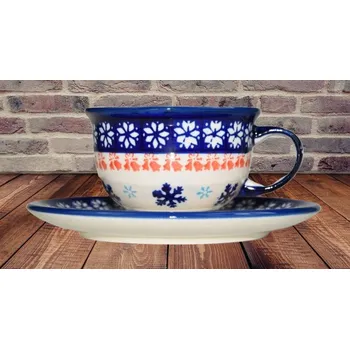 Šálek + podšálek 0,22L - Bolesławiec dek. 991A