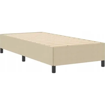 Postel Rám postele šedozelený 203 x 83 x 35 cm, látka manšestr