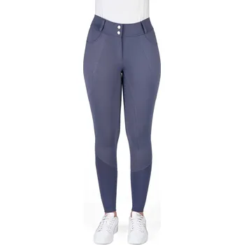 Jezdecké kalhoty EQUITHÈME Rajtky Elsa Je t'aime Equithème, s gripem, dámské, grey/blue 44