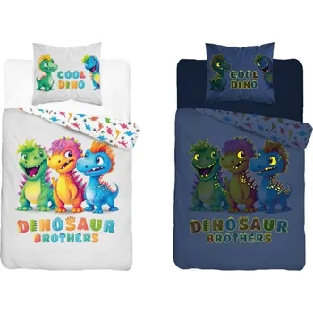 Svítící povlečení bavlněné, FLUO Dinosauři, Cool