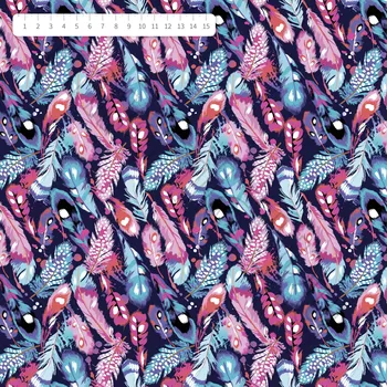 Růžová peříčka teplákovina by MIMI