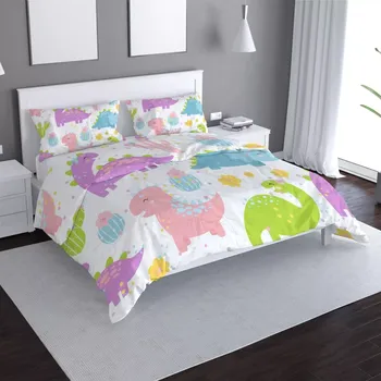 Povlečení Sablio Povlečení Dinosauři s kaktusy - 140x220 / 90x70