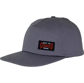 Kšiltovka independent Pánská kšiltovka built to grind snapback unstructured hat charcoal