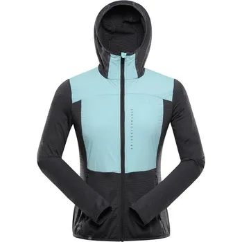 Dámská mikina Dámská ultralehká mikina ALPINE PRO ZOLLA M Černá, Světle modrá