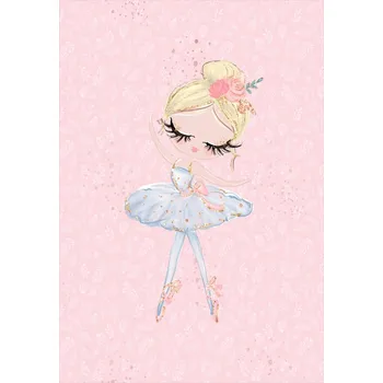 Panel na deku wellsoft fleece 140x200 baleríny růžové