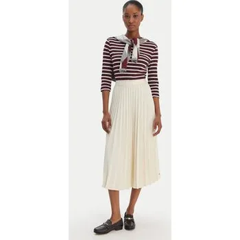 Oblečení a móda Tommy Hilfiger Plisovaná sukně WW0WW48538 Écru Regular Fit 44