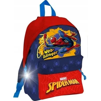 Městský batoh Školní batoh vícekomorový Spiderman MOVEMENT_TRADE červený, modrý